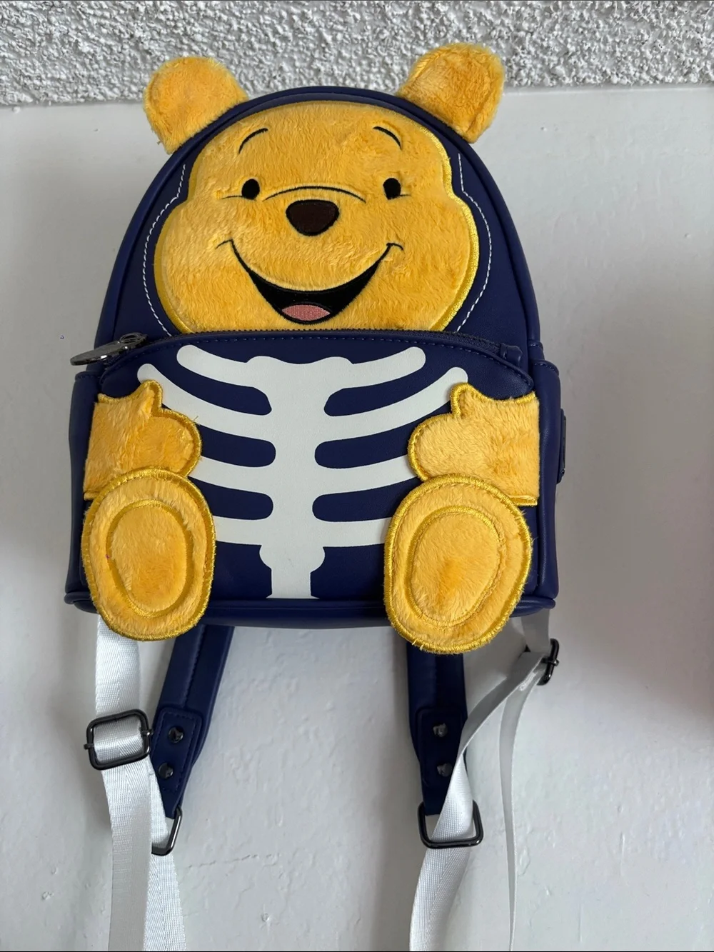 Yellow Winnie-The-Pooh Kids Backpack - Navy & Yellow